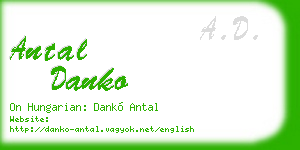 antal danko business card